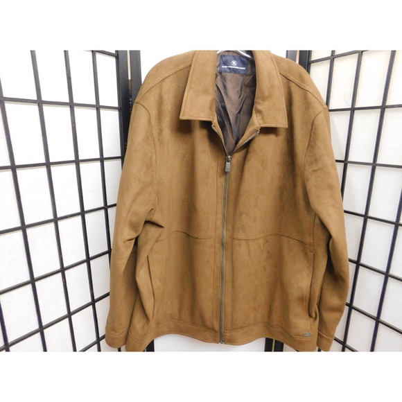 Men's Hart Schaffner Marx Suede Jacket 3X Brown